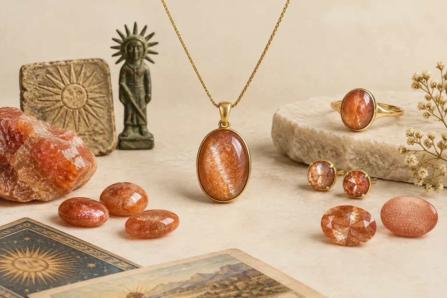 Editorial jewelry still life for Sunstone Treatments and Imitations: What Buyers Should Ask